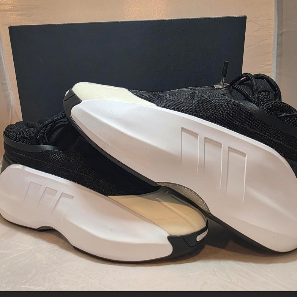 Crazy adidas Black and White Men's Sneakers